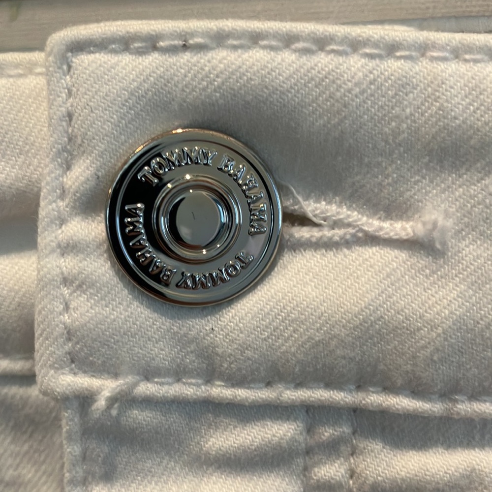 Tommy Bahama White Denim Midi Skirt - Picture 2 of 6